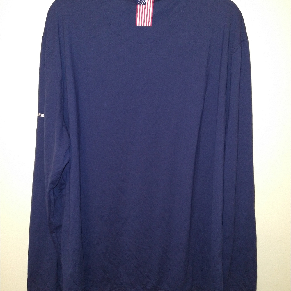 Rhoback Blue Quarter Zip Performance Pullover Men's sz XXL Haskell Logo. - Picture 3 of 8